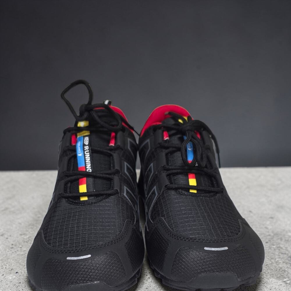 Hike Balance Keep Running Black Red Orthopedic Hiking Shoes Size 46 NWOB